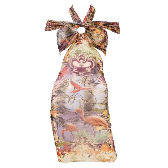 Jean Paul Gaultier Soleil Flamingo Dress